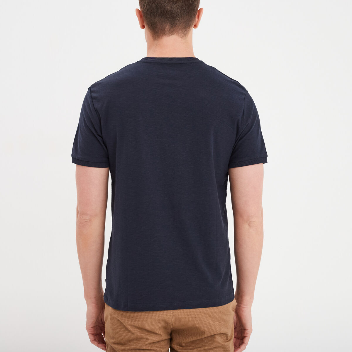T-shirt manches courtes coton Creeks bleu foncé homme