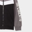 Sweat zippé à capuche fourrée Liberto noir garçon