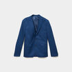 Veste blazer costume manches longues bleu electrique homme