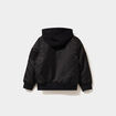 Blouson bomber &agrave; capuche noir gar&ccedil;on