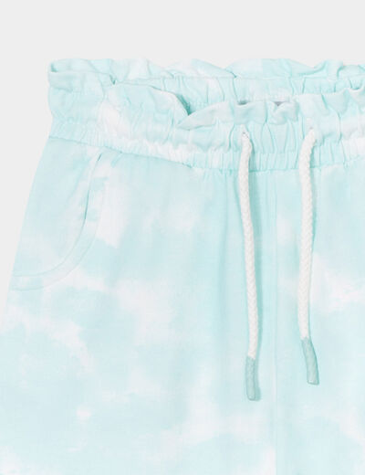 Short jogging slouchy bleu turquoise fille