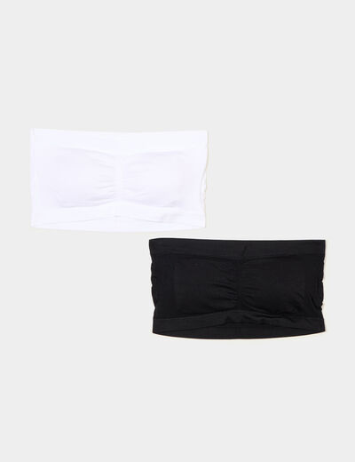 Lot 2 bandeaux paddés noir femme