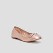 Ballerines irisées à noeud sable fille