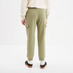 Pantalon jogging cargo poches latérales vert kaki homme