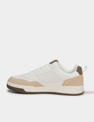 Tennis basses &agrave; lacets Kappa sable homme