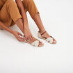 Sandales compens&eacute;es Creeks blanc femme