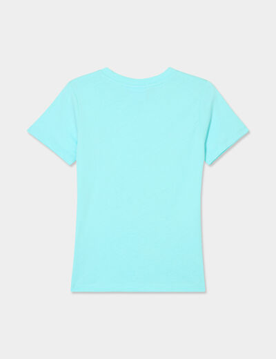 T-shirt manches courtes Pokémon Pikachu bleu turquoise garçon