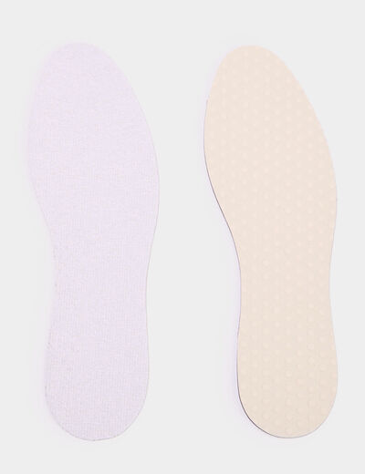 Semelles éponge sur latex hygiène Tawata blanc mixte