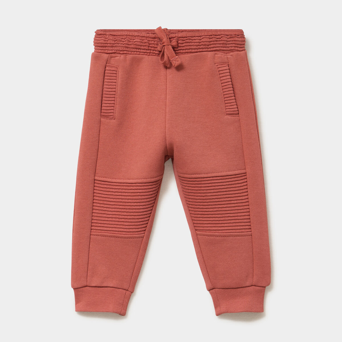 Pantalon de jogging molletonn&eacute; terracotta b&eacute;b&eacute; gar&ccedil;on