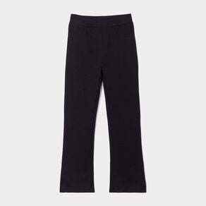 pantalon flare en molleton noir fille Pantalon flare en molleton noir fille