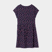 Robe droite sans manches bleu marine fille