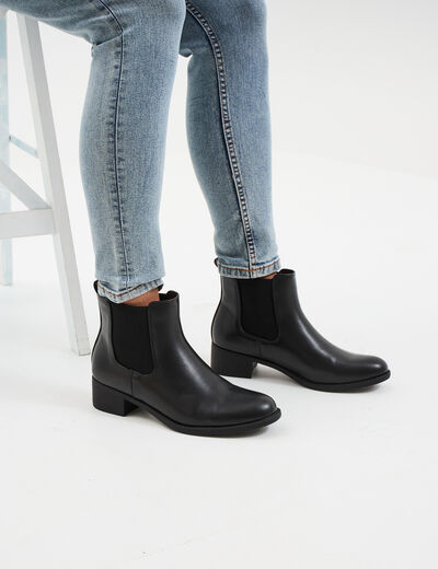 Bottines chelsea noir femme