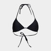 Haut maillot de bain forme triangle noir femme