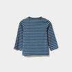 T-shirt manches longues col rond coton bleu marine bébé garçon
