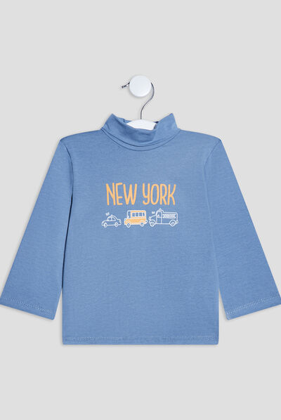 T-shirt Pat et Ripaton bleu bébé garçon