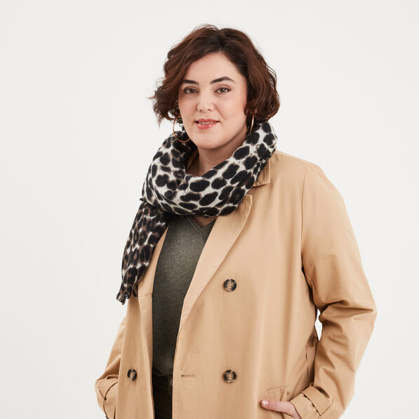 foulard motif panthere gris femme Foulard motif panthère gris femme
