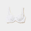 Soutien-gorge corbeille dentelle blanc femme grande taille