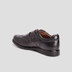 Sneakers en cuir à scratchs noir homme