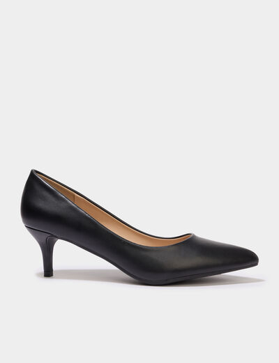 Escarpins &agrave; bouts pointus noir femme