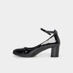 Escarpins vernis à talons noir femme
