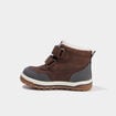 Bottines fourr&eacute;es bout rond Trappeur marron b&eacute;b&eacute; gar&ccedil;on