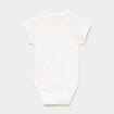 Lot 3 bodies crois&eacute;s coton effet velours blanc b&eacute;b&eacute;