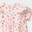Robe évasée avec volants blanc bébé fille