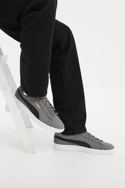 Baskets basses Puma Smash Buck V3 gris homme