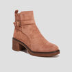 Bottines à talons sable femme