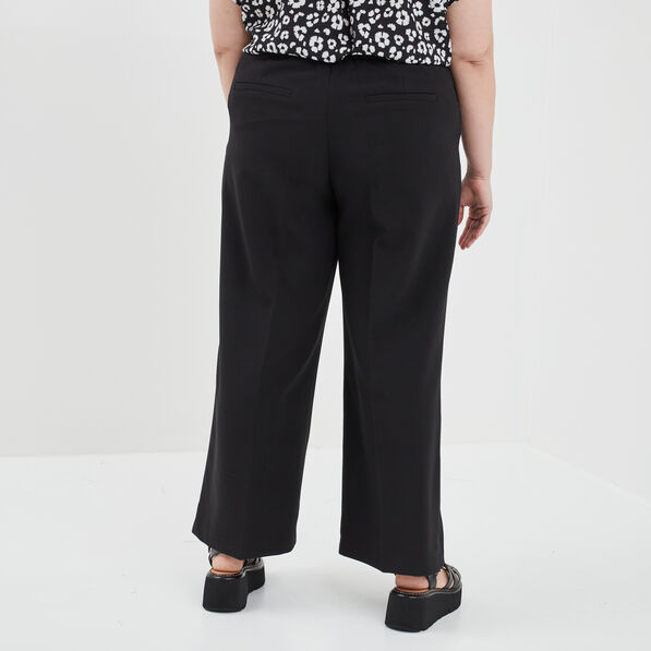 Pantalon city large Modavista noir femme grande taille