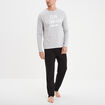 Ensemble pyjama 2 pi&egrave;ces gris clair homme