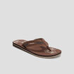 Mules plates marron homme