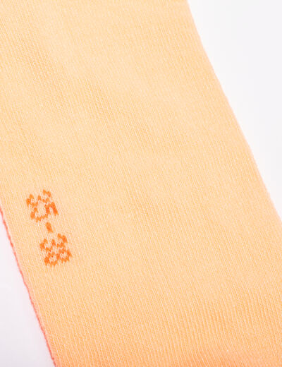 Lot 5 paires chaussettes coloris fluo multicolore femme