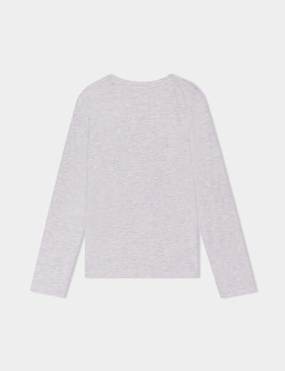 Ensemble pyjama pantalon 2 pièces coton gris clair garçon