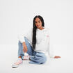 Sweat à capuche hoodie Creeks blanc femme