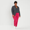 Chemise manches longues coupe ajustée noir femme grande taille