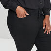 Pantalon slim 5 poches noir femme grande taille
