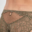 Culotte en dentelle et tulle vert kaki femme