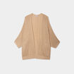 Gilet chauve-souris mi-long jaune or femme grande taille