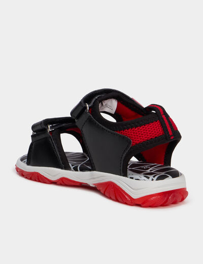 Sandales semelles lumineuses Spider-Man rouge gar&ccedil;on