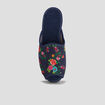 Chaussons mules compensés multicolore femme