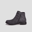 Bottines avec brides gris fille