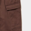 Pantalon cargo regular coton majoritaire marron fonc&eacute; gar&ccedil;on