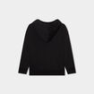 Sweat zippé à capuche et poches noir garçon