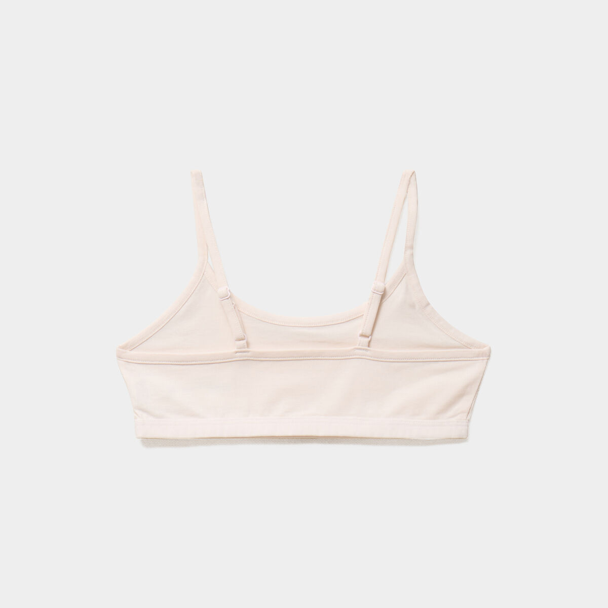 Lot 2 brassi&egrave;res coton stretch ecru fille