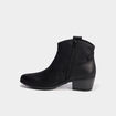 Boots esprit western &agrave; talons noir femme