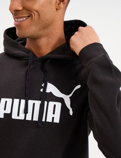 Sweat hoodie molleton &agrave; capuche Puma noir homme