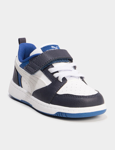 Tennis basses Puma Rebound V6 bleu fonc&eacute; gar&ccedil;on