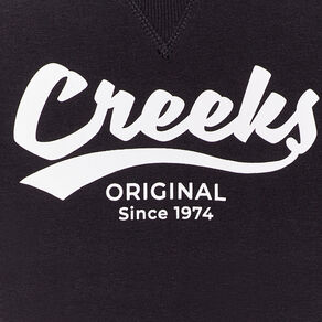 sweat a capuche hoodie droit creeks noir garcon Sweat à capuche hoodie droit Creeks noir garçon