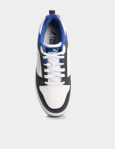 Tennis basses à lacets Puma V6 bleu foncé garçon